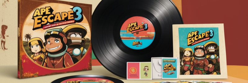 Retro Vinyl Revival: Ape Escape 3 Reimagined in a Collector's Edition