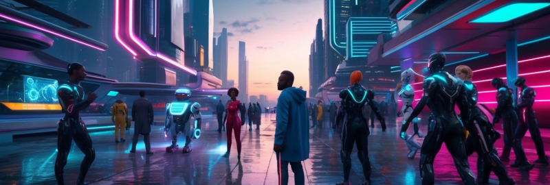 Digital Dreams Meet Reality: A Sci-Fi Cinematic Odyssey