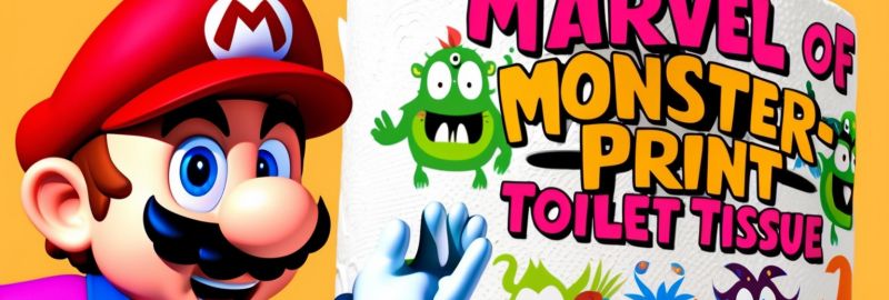 Mario and the Marvel of Monster-Print Toilet Tissue