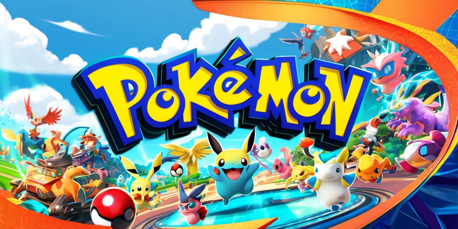 A vibrant and detailed illustration of the Pokopia game, featuring a variety of colorful Pokemon characters in a lively and dynamic environment, with a mix of digital and fantasy elements, set against a bright blue sky with fluffy white clouds, and incorporating bold lines, intricate textures, and subtle shading, with the game's logo prominently displayed in a modern, curved font with a metallic sheen, in a warm and inviting color scheme that reflects the game's adventurous and playful spirit.